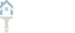 BluePeake Paint & Renovations logo featuring a house and paintbrush
