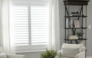 Residential Living Room Interior Painting Annapolis Md Cozy living room interior with grey walls, white shutters, and contemporary furniture