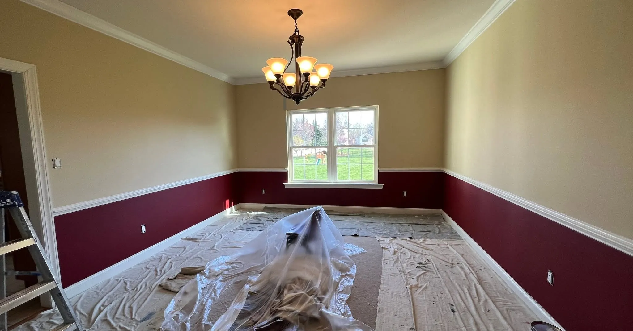 BluePeake crew preparing a room for interior painting